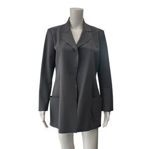 Maria Pinto Charcoal Open Midi Cardigan Short Jacket size Medium